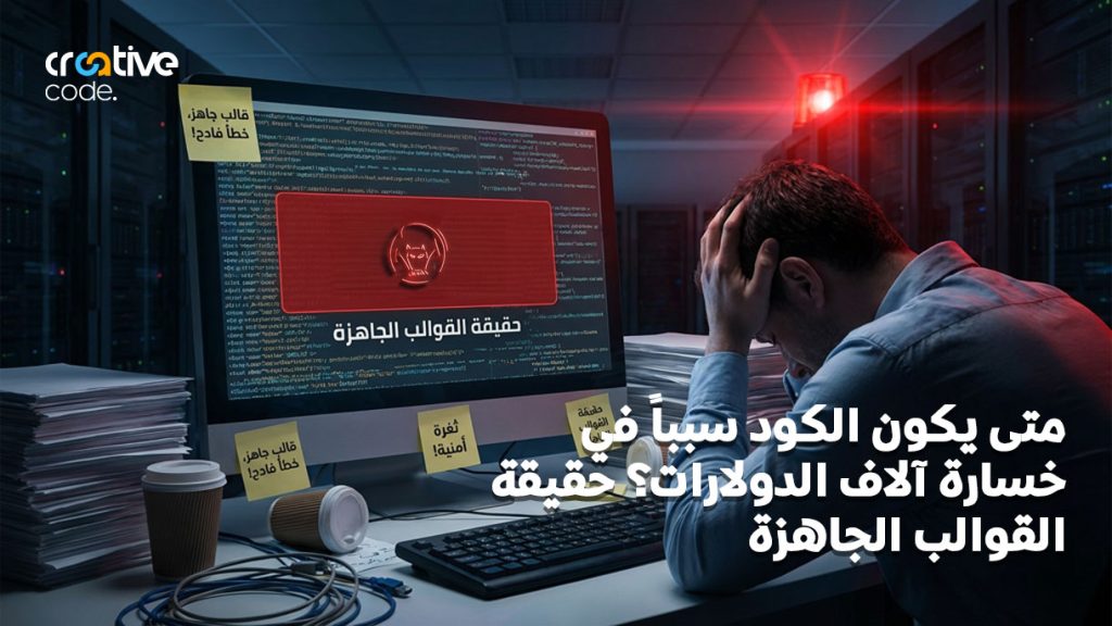 متى يكون الكود سبباً في خسارة آلاف الدولارات؟ حقيقة القوالب الجاهزة